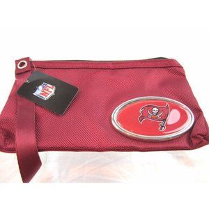 Tampa Bay Buccaneers Little Earth Wristlet ZIPPER Official NFL Lined NEW